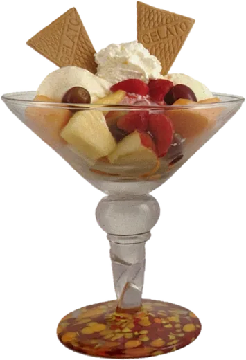 Fruit mountain sundae