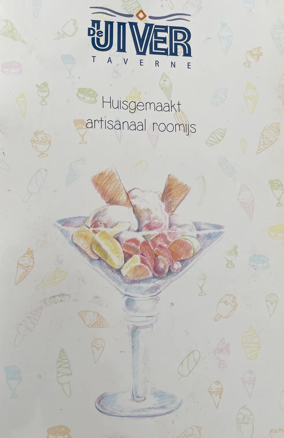 Carte des glaces artisanales maison